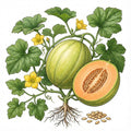 CANTALOUPE Seeds, Crenshaw